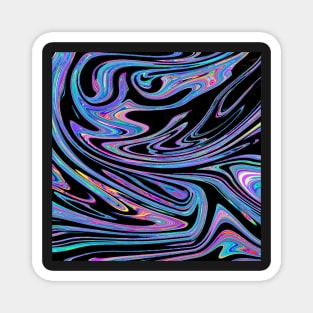 Swirls- Black Holo Magnet