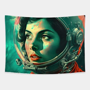 We Are Floating In Space - 13 - Sci-Fi Inspired Retro Artwork Tapestry