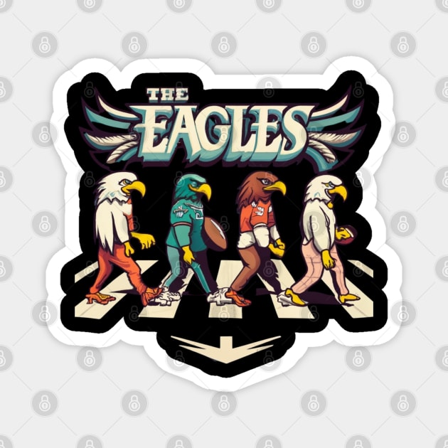 The eagles funny Philadelphia eagles football design Magnet by Nasromaystro