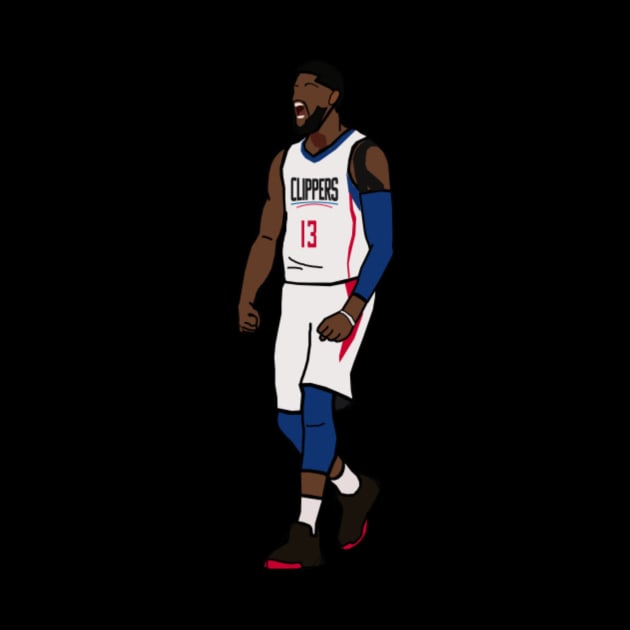 Paul George NBA LA Clippers by IveyEricssonArt