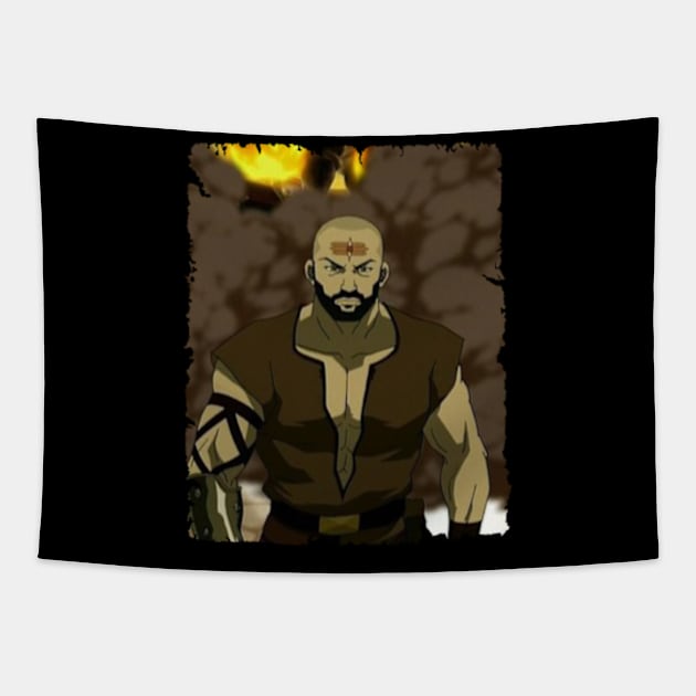 COMBUSTION MAN MERCH VTG Tapestry by funnymushroomz