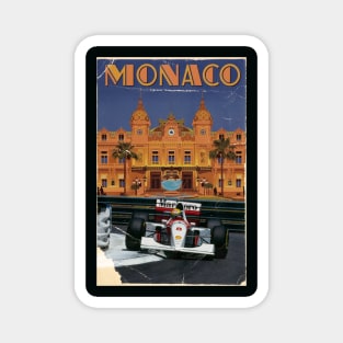 Monaco GP Ayrton Senna Magnet