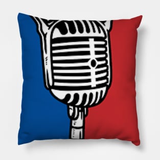 The Loudest Sports Show Mic Logo 2 Pillow