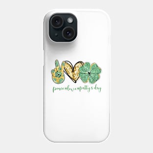 St. Patrick's Day Peace Love Phone Case