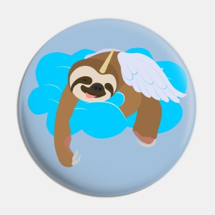 Slothicorn sleeping on a cloud Pin