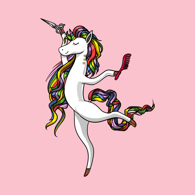 Unicorn Hairdresser Hairstylist by underheaven