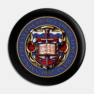 St Paul's Coat of Arms Front & Back Print Pin