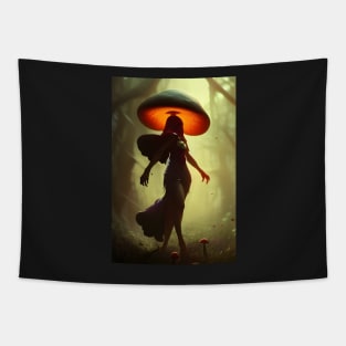 mushroom witch Tapestry