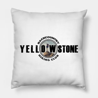 BACKCOUNTRY HIKING CLUB Yellowstone National Park - backcountry hiking Pillow