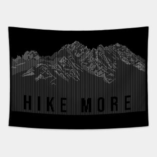 Hike More Mountains white Tapestry