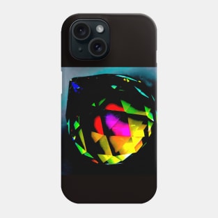 Rainbow geometric Crystal Phone Case