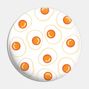 Eggs | Cute | White Pin