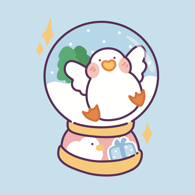 Snow Globe Duckie by Meil Can