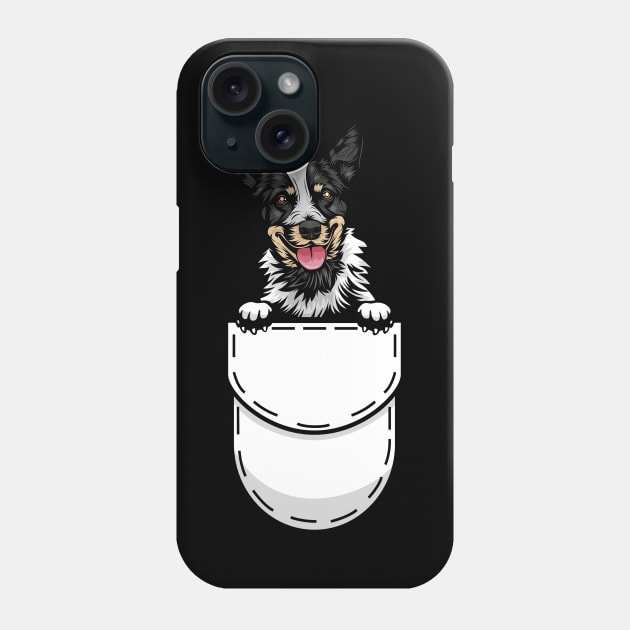 Funny Australian Cattle Dog Pocket Phone Case by Pet My Dog