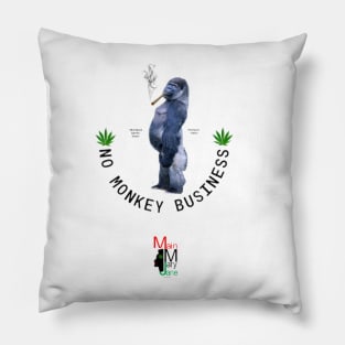 No Monkey Business Pillow