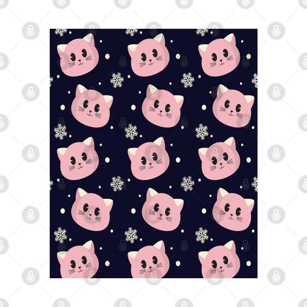 Pink Cats Pattern by Family shirts