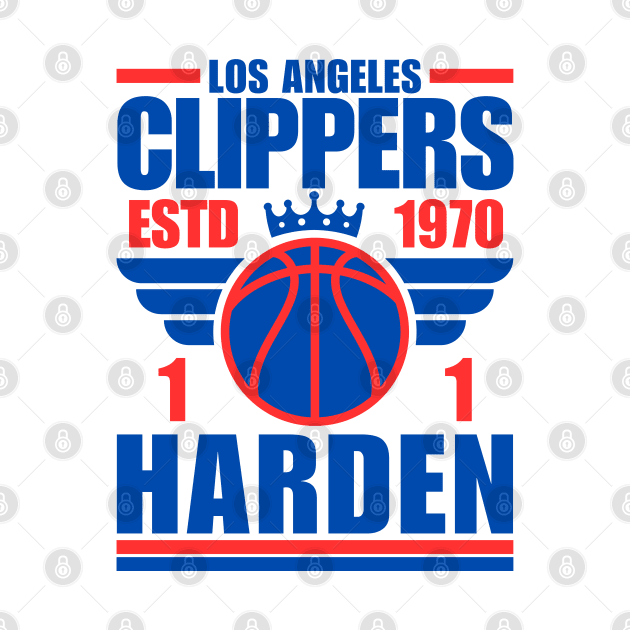 Los Angeles Clippers Harden 1 Basketball Retro by ArsenBills