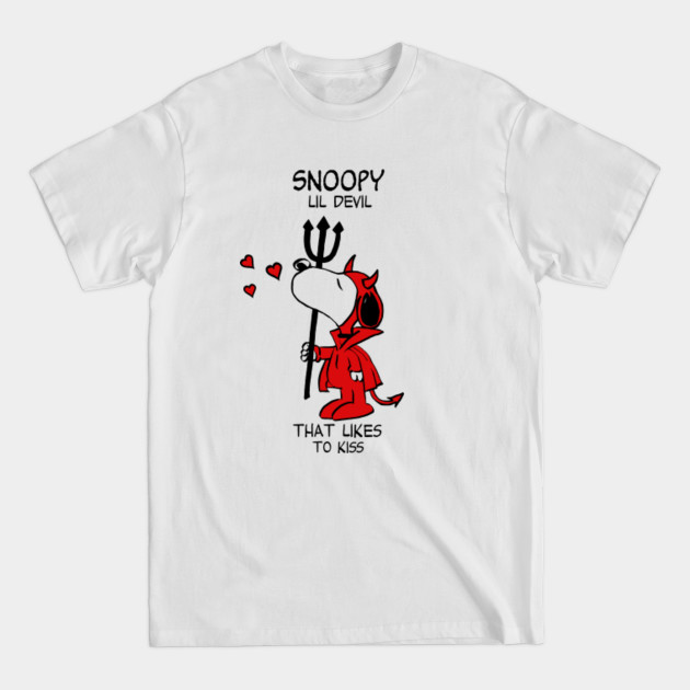 Discover Snoopy Little Devil That Likes to Kiss - Snoopy - T-Shirt