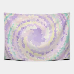 Diamond Swirl of Diamond Unicorn Dots Pattern Tapestry