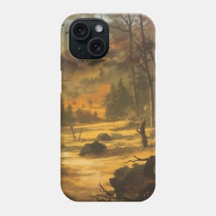 Lonely Autumn Scene - Cool Fall Breeze Phone Case