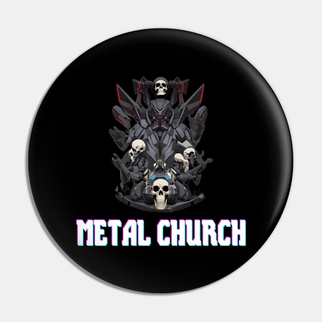 Metal Church Pin by Maheswara.Momocats