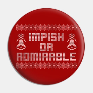 Impish Or Admirable Belsnickel Funny Office Christmas Dwight Schrute Pin