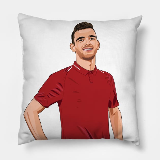 Andrew Robertson Pillow by Ades_194