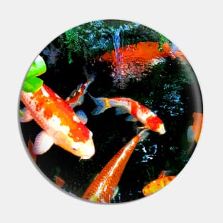 Koi Pond Lovers Japanese Gardens Beautiful Fish Pin