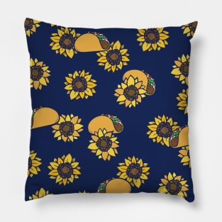 Taco Tuesday Sunflowers Pillow