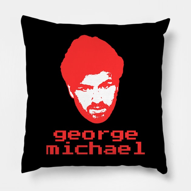 George michael ||| 80s retro Pillow by MertuaIdaman