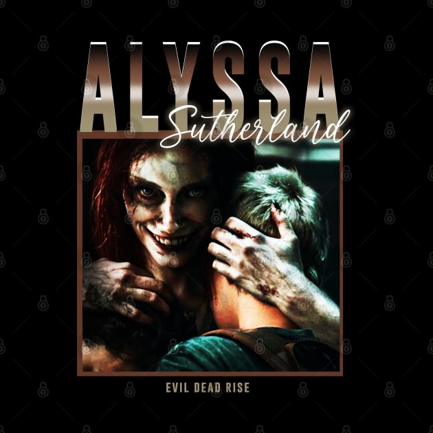 Alyssa Sutherland Vintage - evil dead rise by xalauras studio