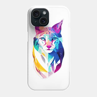 Lynx Wild Nature Animal Colors Art Paint Phone Case