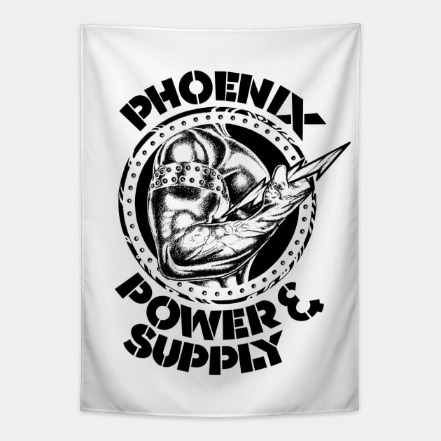 Phoenix Power & Supply Gay LGBT Retro Vintage Tapestry by WearingPride