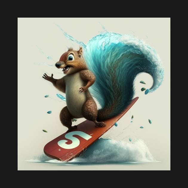 Letter S for the Surf Squirrel from AdventuresOfSela by Parody-is-King