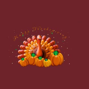Happy Thanksgiving Pumpkins T-Shirt