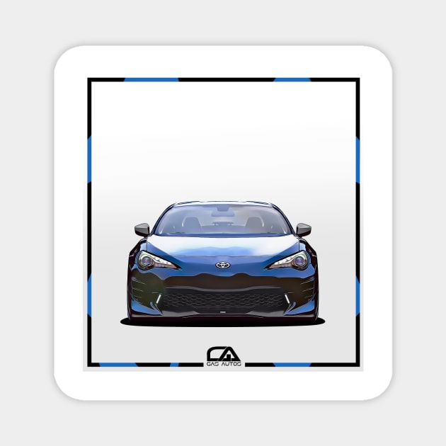 Toyota GT86 Illustration by @gasautos Magnet by GasAut0s