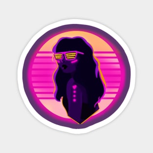 Vaporwave Girl Magnet