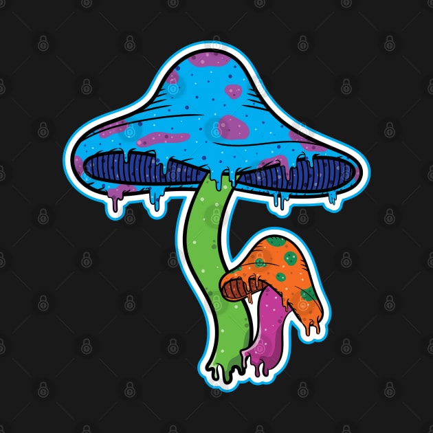 Trippy Mushrooms by WalkDesigns