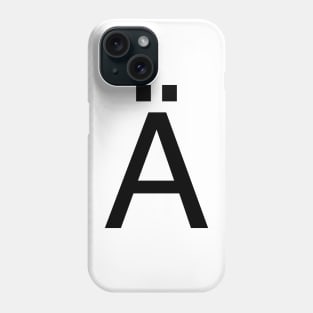 Helvetica Ä Phone Case