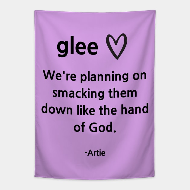 Glee/Artie/Smack down Tapestry by Said with wit