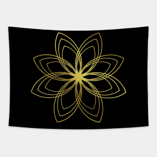 Flower abstract - Graphic - geometric design - graphic pattern Tapestry