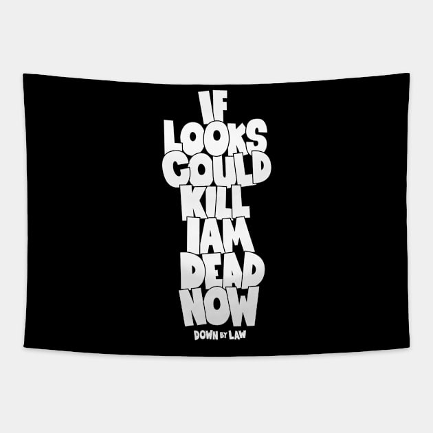 Down by Law Tribute - Roberto Benigni Quote - Jim Jarmusch Cult Movie Tapestry by Boogosh