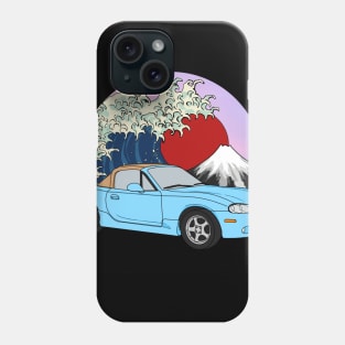 Blue NB Roadster Tan Soft Top Phone Case