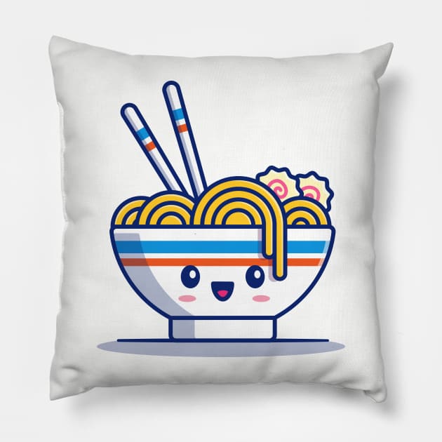 Cute Ramen Noodle Pillow by Catalyst Labs