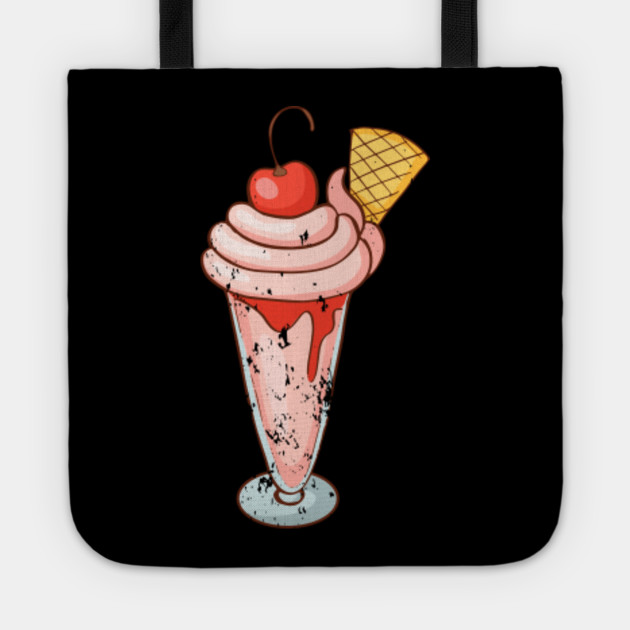 Ice cream Sundae Retro Vintage Grunge