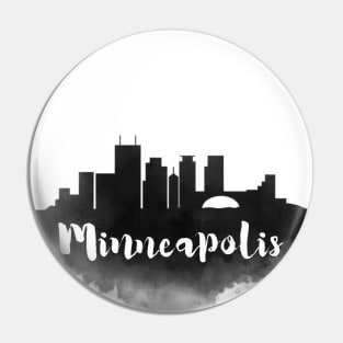 Minneapolis watercolor Pin