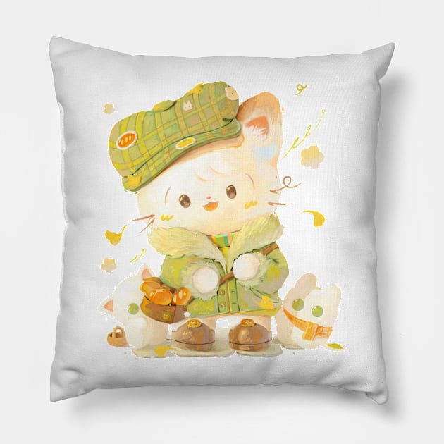 Little Friend Pillow by happyyu