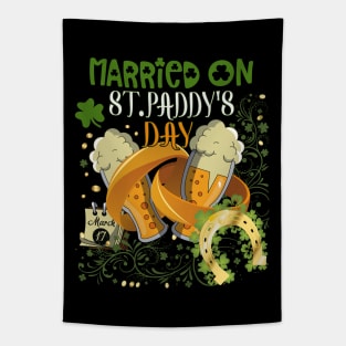 St Paddy's Day Wedding on St Patricks Day Bachelors & Bachelorettes Tapestry