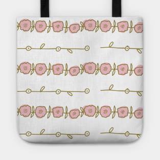 Elegance Seamless pattern with flowers Tote