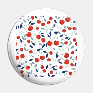 Modern Cherry Pattern, Fruit illustration 3 Pin